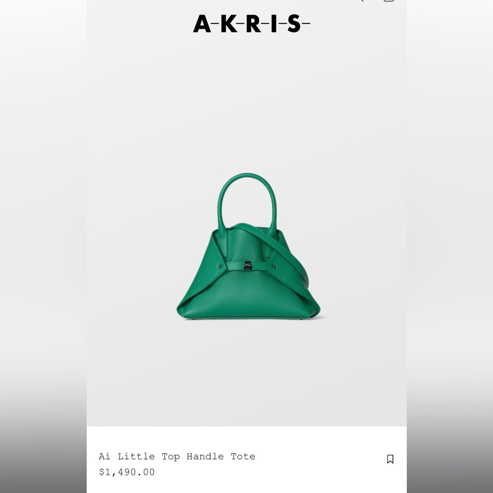 Akris Vibrant Green Mini Bag